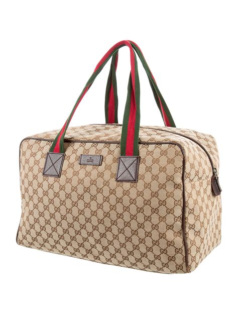 gucci gym bag|gucci canvas duffle bag.